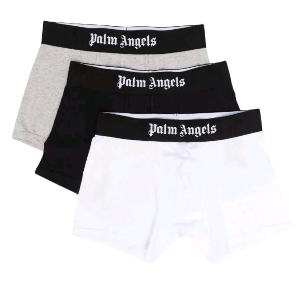 Palm Angels Logo Boxer tri-pack logo-waistband boxer set XL multicolor